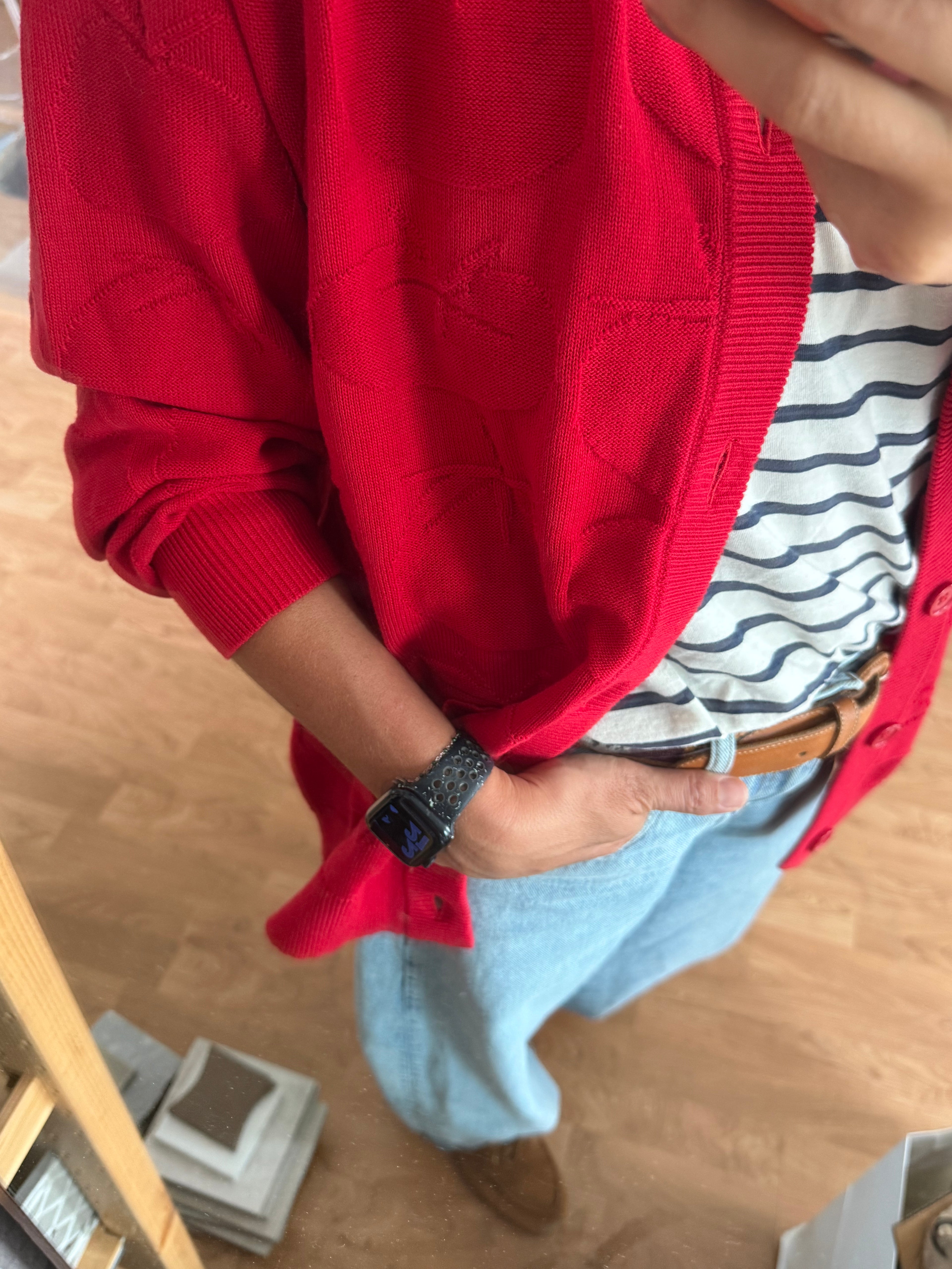 PEAK SEASON || Tomato Cardigan