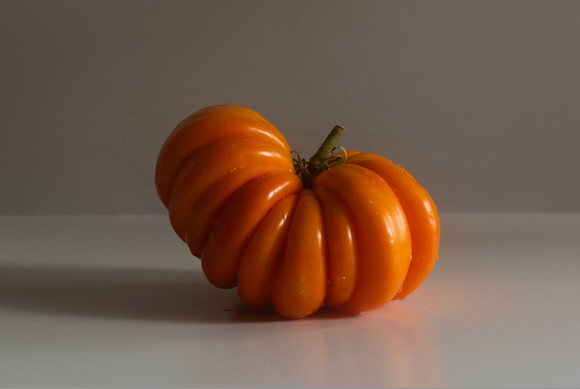 Tomato Portrait Still Life Photograph - orange